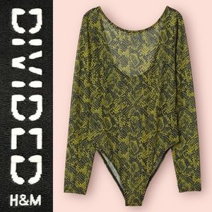 Snakeskin Mesh Bodysuit ▪️ Divided by H&M